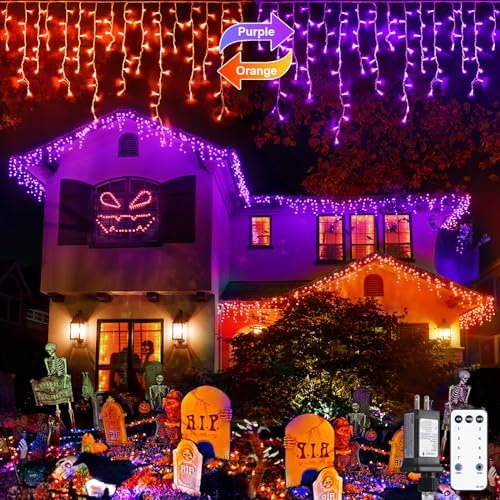 JMEXSUSS 400 LED Color Changing Halloween Lights Outdoor