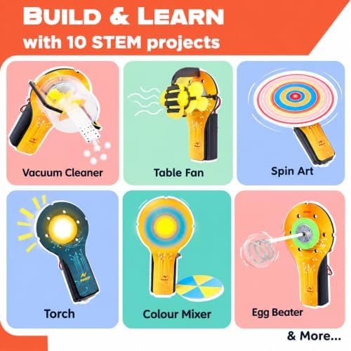 Butterfly EduFields 10in1 STEM Electricity kit for Kids 5-8-12| Science Kit