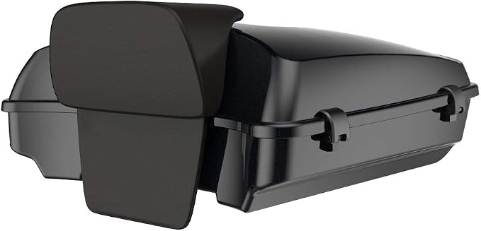 Advanblack Road Glide Tour Trunk Pack Midnight Pearl Razor Tour Trunk Pack Backrest Pad for '97-'25 Harley Touring Road King Street Glide Electra Glide CVO Models
