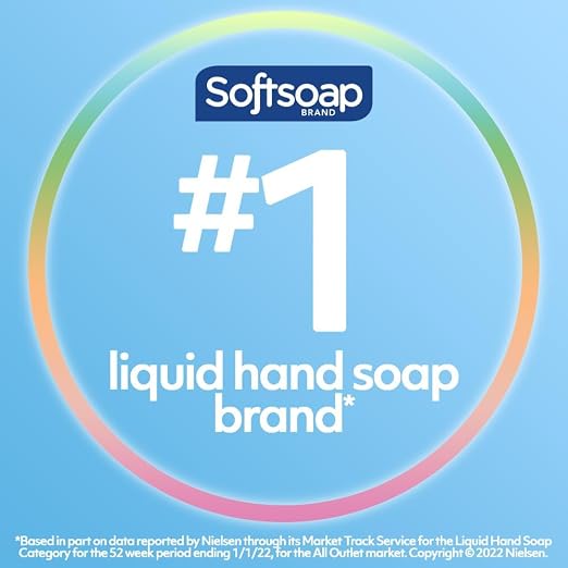 Softsoap Antibacterial Liquid Hand Soap Refill, Refreshing Clean, Moisturizing Hand Soap, 1 Gallon (Pack of 4)