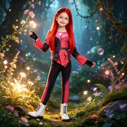 Kids Royal Princess Costume Girls Halloween Birthday Outfit Dress Up Set