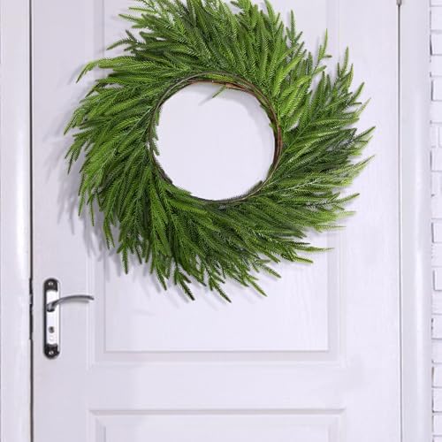 6 Ft Christmas Norfolk Pine Garland, Dense Realistic Pine Garland Ornament