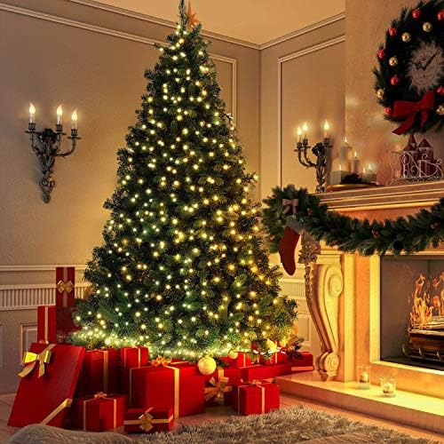 JMEXSUSS 1000 LED Christmas Lights Outdoor Plug in Warm White String Lights