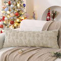 DFXSZ Christmas Tree Pillow Covers 14x36 Set of 2 Christmas Decor Beige