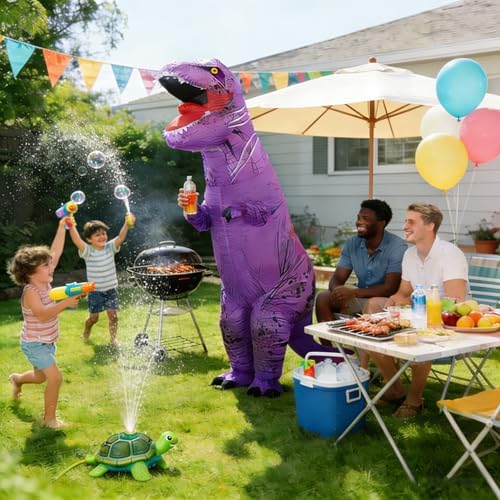 Funny Inflatable Dinosaur Costume for Adult and Kids,Blow Up Dinosaur Costume for Halloween Cosplay Party