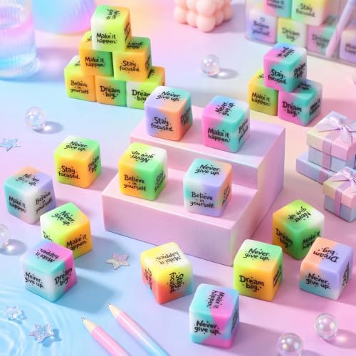 Thenshop 20 Pcs Ice Cube Relief Favors Bulk Mixed Color Inspirational Gift