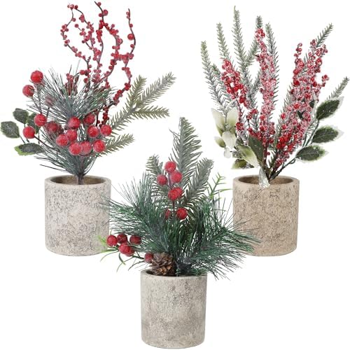 winemana Mini Christmas Tree Table Decorations Indoor Holiday Office Decor