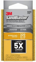 12-Pack of 3-3/4” x 2-1/2” x 1” 3M 20907-320 Sandblaster Sanding Sponge, 320-Grit