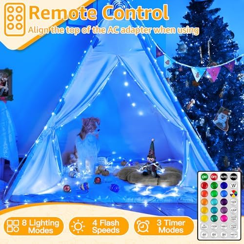 Ollny Color Changing Rope Lights Outdoor, 66FT 200LED String Lights