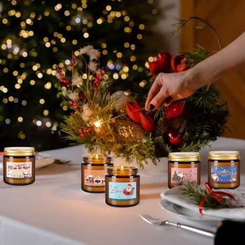 24 Pack Christmas Scented Candle Gift Set, Jar Candle Set (3.5 oz)
