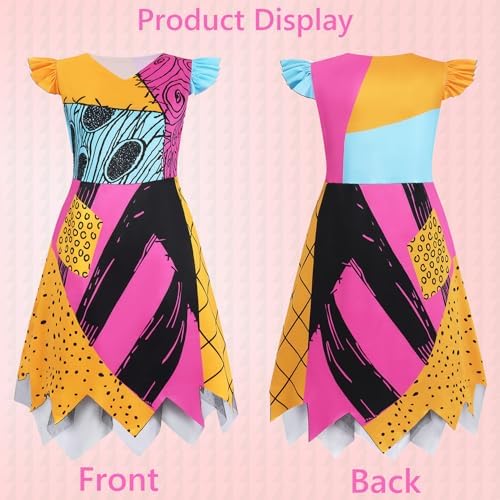 Adult Sally Costume Women Christmas Nightmare Cosplay Outfit Halloween Costumes Doll Princess Dress Up Set