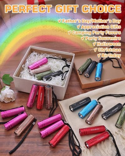 EverBrite 30-Pack Aluminum Mini LED Flashlight Set Portable Compact Bulk