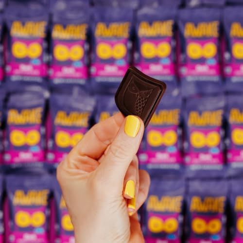AWAKE - Caffeinated Chocolate Bites - Dark Chocolate, 50 pieces - 50mg Caffeine - Individually Wrapped Energy Bites - Coffee Alternative - Fairtrade, Gluten Free, Non GMO - 0.48oz