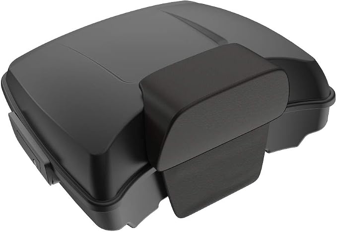 Advanblack Road Glide Tour Trunk Pack Unpainted Razor Tour Trunk Pack Backrest Pad for '97-'25 Harley Touring Road King Street Glide Electra Glide CVO models