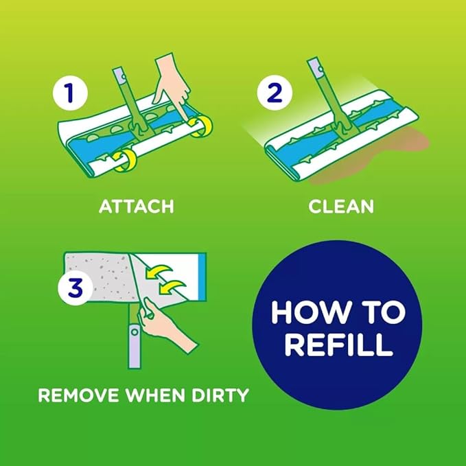 SWIFFER SWEEPER X-LARGE Disposable Sweeping Cloths, 16-Count Boxes (PACK OF 6)