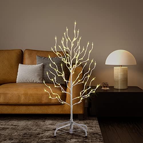 LIGHTSHARE 3FT Star Tree 112 LED Lights Warm White for Home & Christmas Decorations, 3'