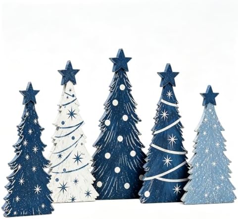 Christmas Decorations Indoor, Blue Christmas Star Tree Home Decor