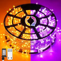 JMEXSUSS 168ft 600 LED Halloween Decor Lights Outdoor Clear Wire