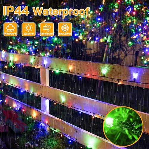 Ollny Christmas Lights Outdoor, 131FT 400 LED Color Changing String Lights