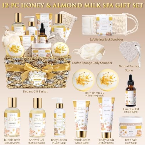 Birthday Gifts for Women Spa Gift Baskets Bath Set for Women Self Care Kit