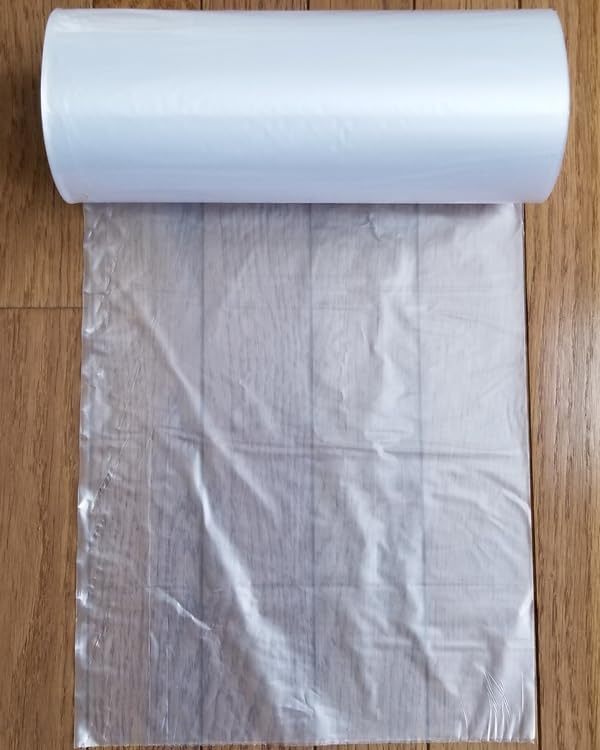 250 Freezer Food Storage Bags, 18" W x 24" H (Width x Height), with Plastic Ties. Clear Plastic Bags on Roll, High-Density Polyethylene, 15 Micron, 250 Bags/Roll, 1 Roll/Box