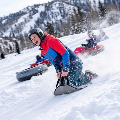 Ultimate Deluxe Towable Snow Tube Sled with Heavy Duty Cover