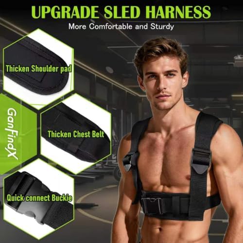 GanFindX Workout Weight Sled for Speed & Athletic Strength Training
