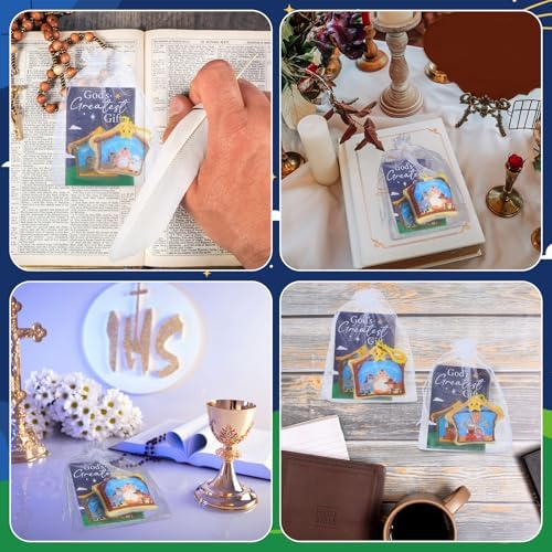 Hiboom 24 Set Christmas Religious Gift Bulk 4 Inch Nativity Baby Jesus