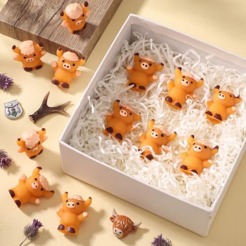 Thenshop 20 Pcs Cute Highland Cow Balls Positive Gifts Party Favors