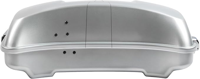 5.5" Razor Motorcycle Trunk W/Latch Key Fit For Harley 2014-2025 Touring CVO Road King Street Glide Electra Glide Ultra Limited Pack Brilliant Silver Pearl
