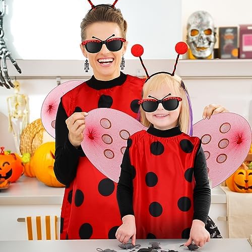 Janmercy Ladybug Costume Set Halloween Women Accessories set
