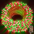 KNONEW 403ft 1000 LED String Lights Outdoor Christmas Lights 8 Modes & Timer Fairy Light Plug in Waterproof LED String Lights for Xmas Yard Tree Wedding Party Holiday Decorations (Red and Green)