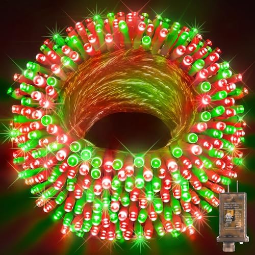 KNONEW 600ft 1500 LED Christmas Lights Outdoor String Light for Tree Decor