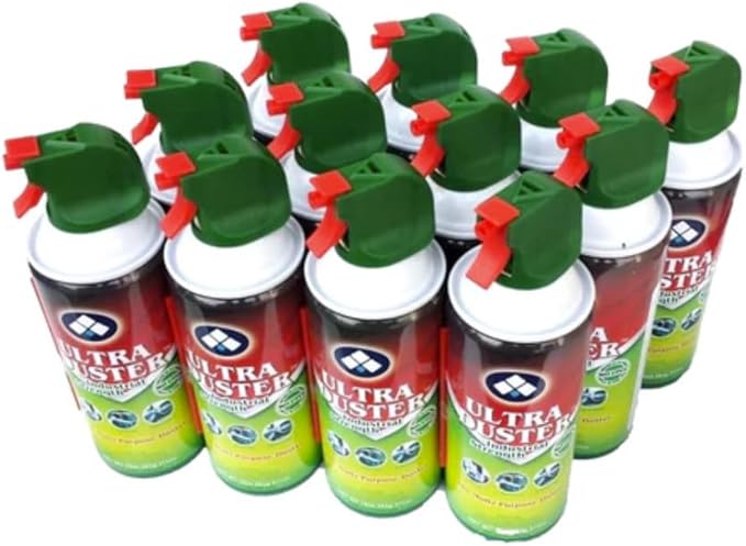 Ultra Duster Industrial Strength Compressed Air Duster Cleaner 10 oz., 12/Pack (UDS-10P12)
