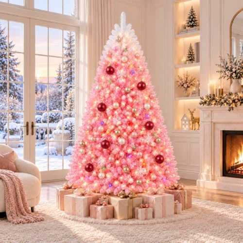 7.5ft Pre-Lit Artificial Christmas Tree, 400 Lights, 1180 Tips