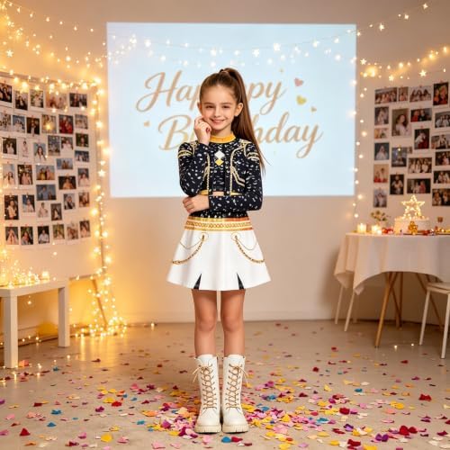Pop Performer Costume Kids Girls Halloween Costumes Cosplay Outfit Set