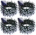 Solar Christmas Lights Outdoor 4 Pack 152FT 400LED String Lights Cool White
