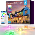 Permanent Outdoor Lights 200FT,16 Million Colors Smart LED Christmas Lights with App Control, IP67 Waterproof Outside Lights for House Eaves, Patio & Garden – Holiday & Year-Round Decoration