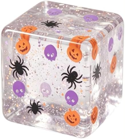 Halloween Ghost Bao Glitter-Squishy Halloween Squishy Cube, Glitter Ghost Toy, Glitter Pumpkin Squishy for desks, Backpacks(White)