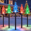 TOWPONICS Solar Christmas Lights Outdoor Pathway Decorations, 5 PCS