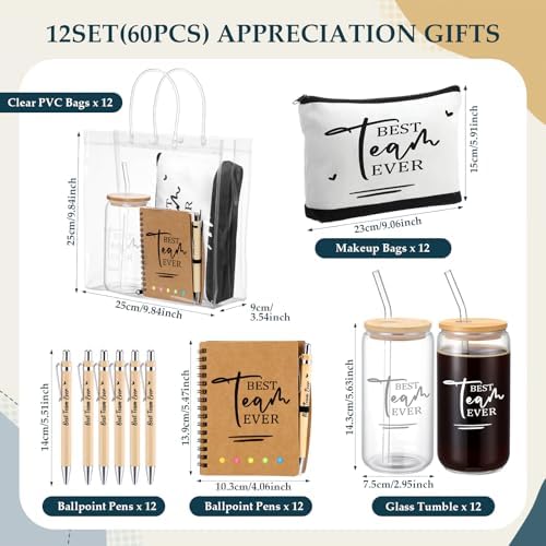 60 Pcs Employee Appreciation Gifts Bulk, Best Team Ever