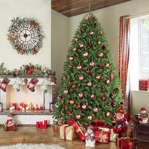 Yaheetech Christmas Tree 7.5ft Unlit Full Artificial Thick Xmas Tree, Green