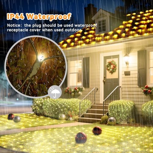 LitHome 21FT x 5FT Christmas Net Lights Outdoor Mesh Lights Connectable