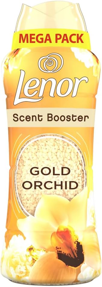 Lenor In-Wash Laundry Scent Booster Beads, 570g, Gold Orchid, A Boost Of Freshness For Up To 12 Weeks In Storage