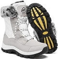 EARLDE Women's Snow Boots Waterproof Mid-Calf Winter Boots