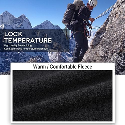 Men's hiking Snow Pants Skiing Winter Insulated Fleece lined Outdoor Water Repellent camping,walking,fishing