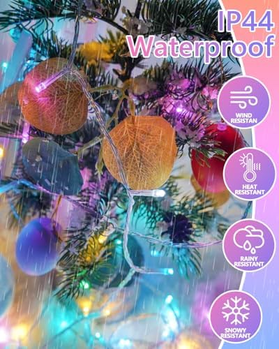 2 Pack 100 LED Easter Lights Battery Operated String Twinkle Fairy Lights
