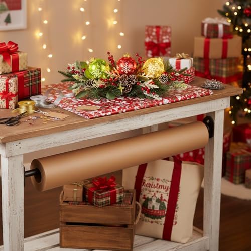 Svndlyn Lighted Christmas Centerpiece with 3 Snowflake Ball Ornaments