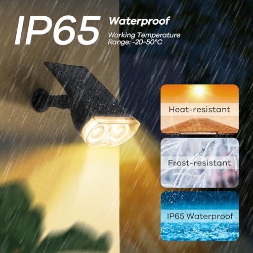 Linkind Halloween Solar Lights Outdoor Spotlight Waterproof RGB 4 Pack