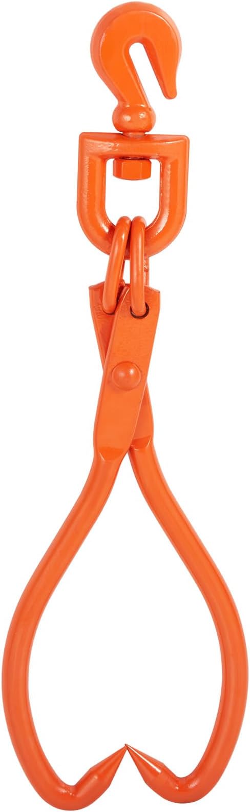 VEVOR Log Skidding Tongs, 18 inch 2 Claw Log Lifting Tongs, Heavy Duty Rotating Steel Lumber Skidding Tongs, 772 lbs/350 kg Loading Capacity, Log Lifting, Handling, Dragging & Carrying Tool